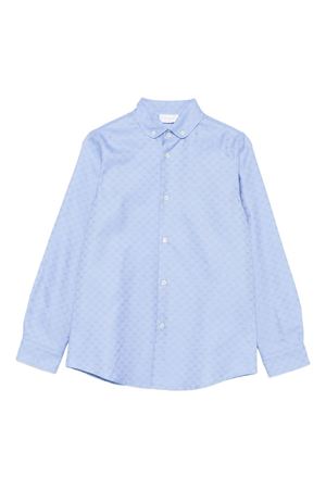 light-blue cotton shirt GUCCI KIDS | 824853XWA5J4910